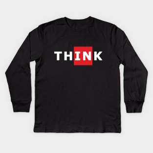 Think Outside The Box Kids Long Sleeve T-Shirt